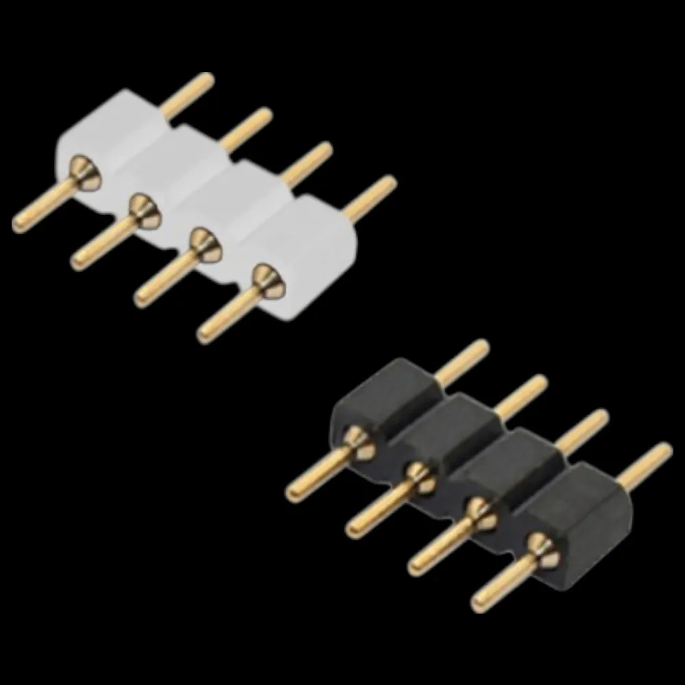 [cnt-07] Conector 4 Pines Macho para Tiras LED RGB