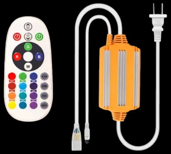 [220v-RGB-10MM-24KEYS] Controlador RGB para Manguera LED 5050 – 220V