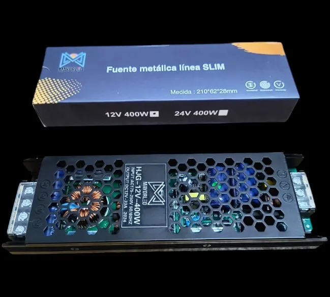 [HJG-12V-400W  33A] Fuente SLIM 12V 400W 33A