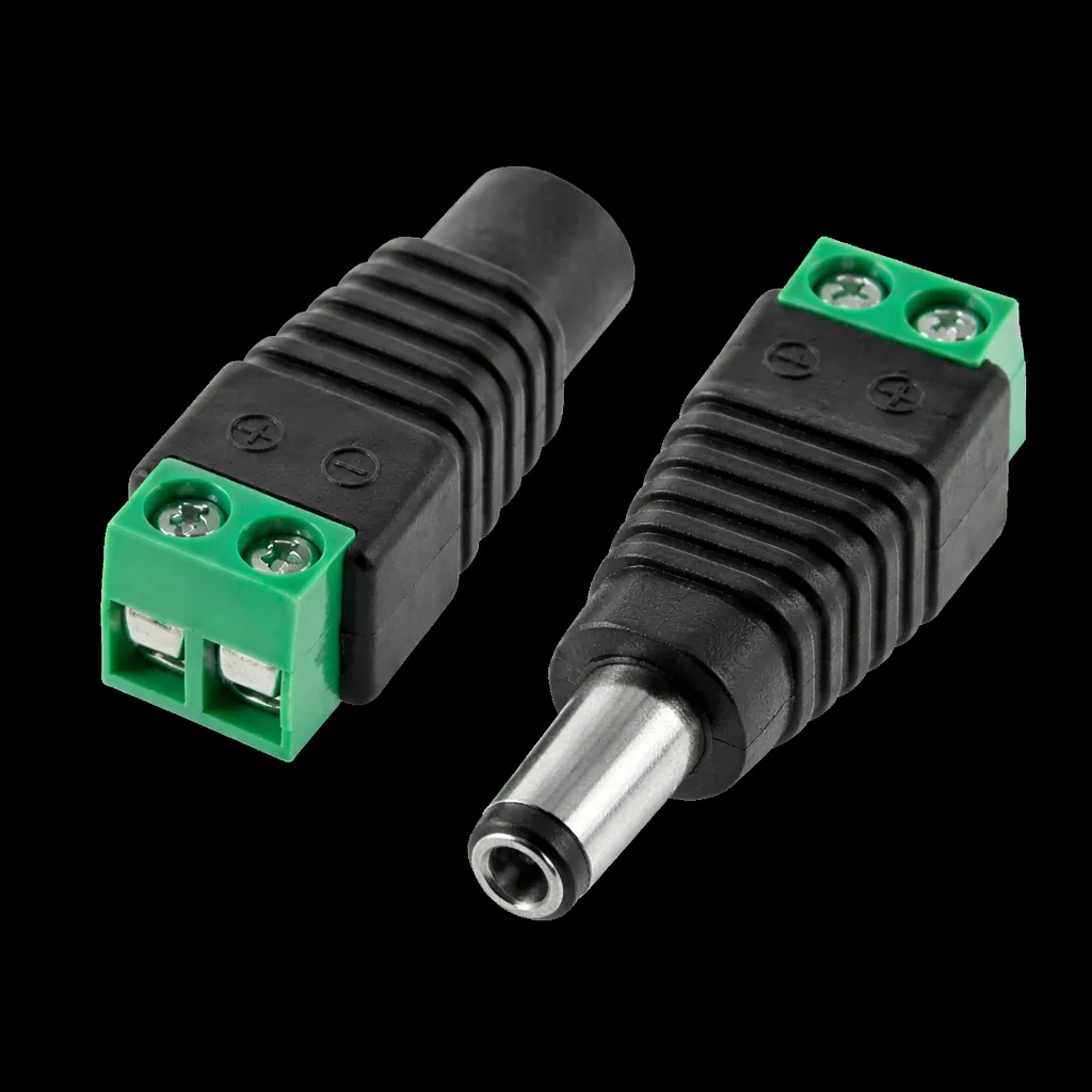 [cnt-02] Conector Jack DC con Bornera a Tornillo Macho