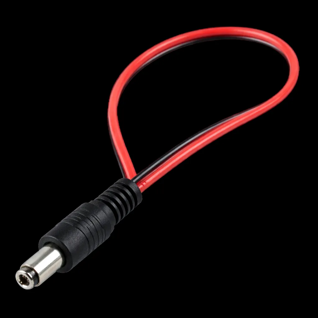 [cnt-04] Conector Jack Macho con Cable Rojo y negro para Tira LED