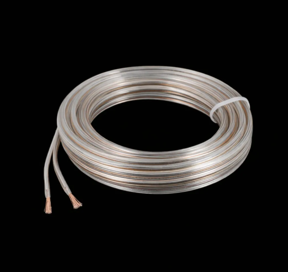 [CR-100MTS] Cable Bipolar 0,50 CRISTAL plateado X METRO