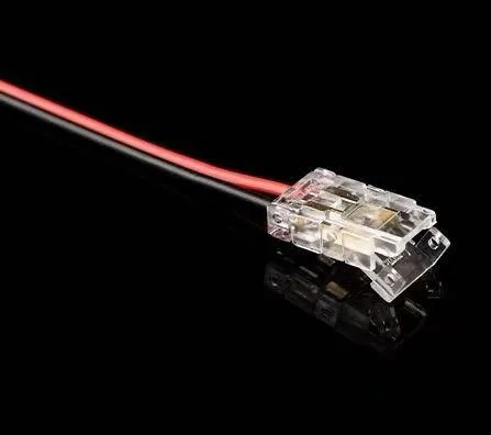 [cnt-35] Conector transparente (Empalme con cable) compatible p/smd y cob 8mm