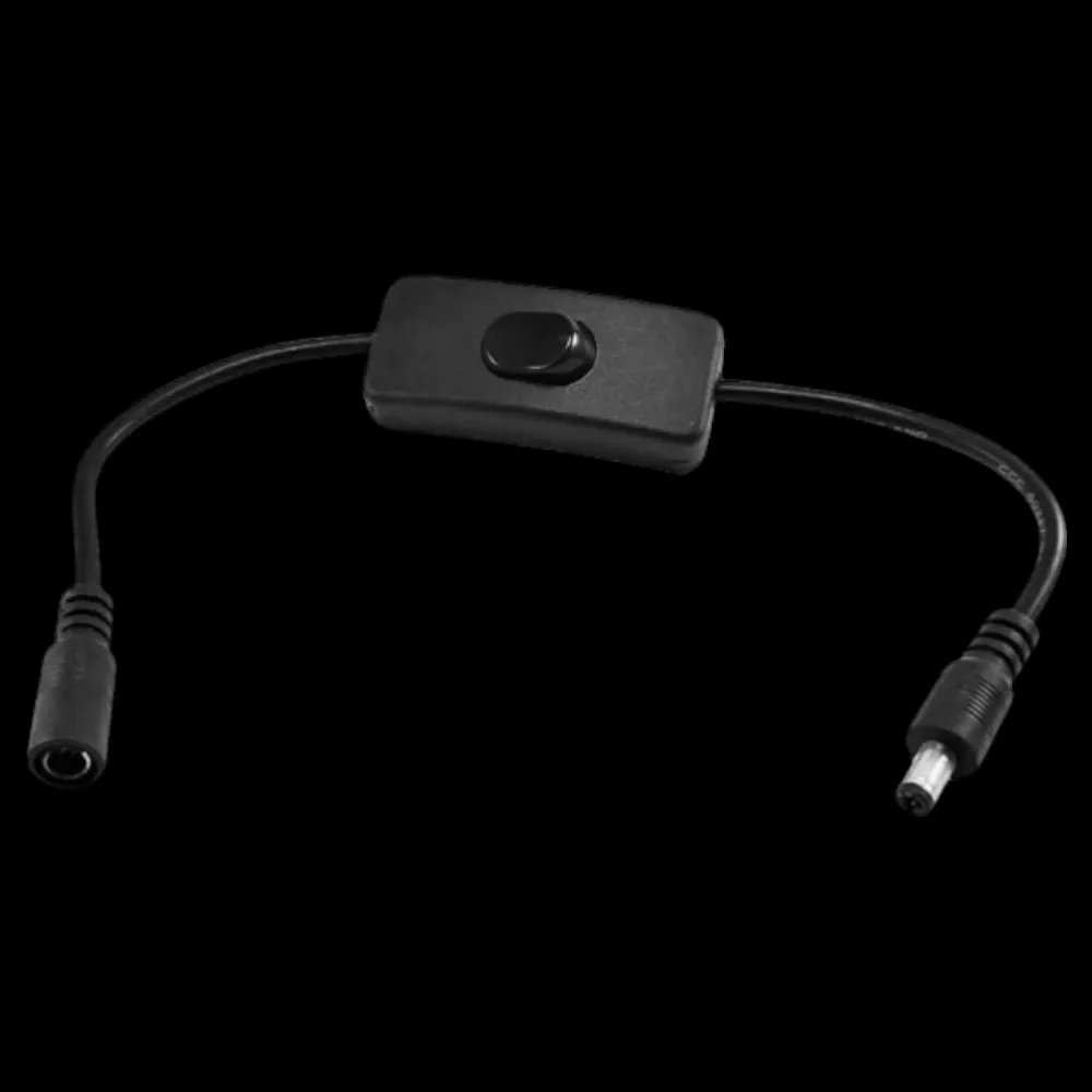 [cnt-24] Interruptor reforzado On/Off TECLA con Conector DC (Macho–Hembra)