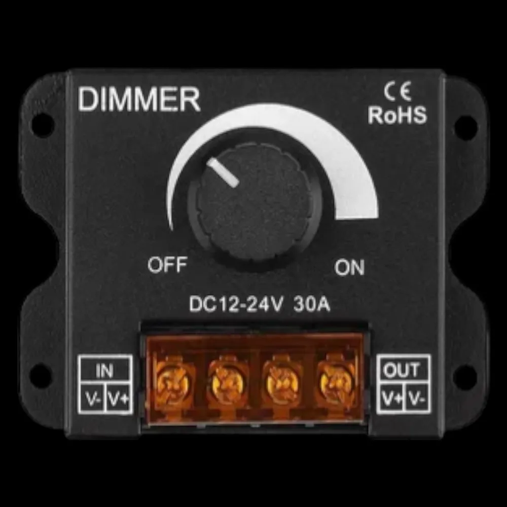 [cnt-31] Dimmer Regulador de Intensidad c/perilla LED 12V–24V (30A)