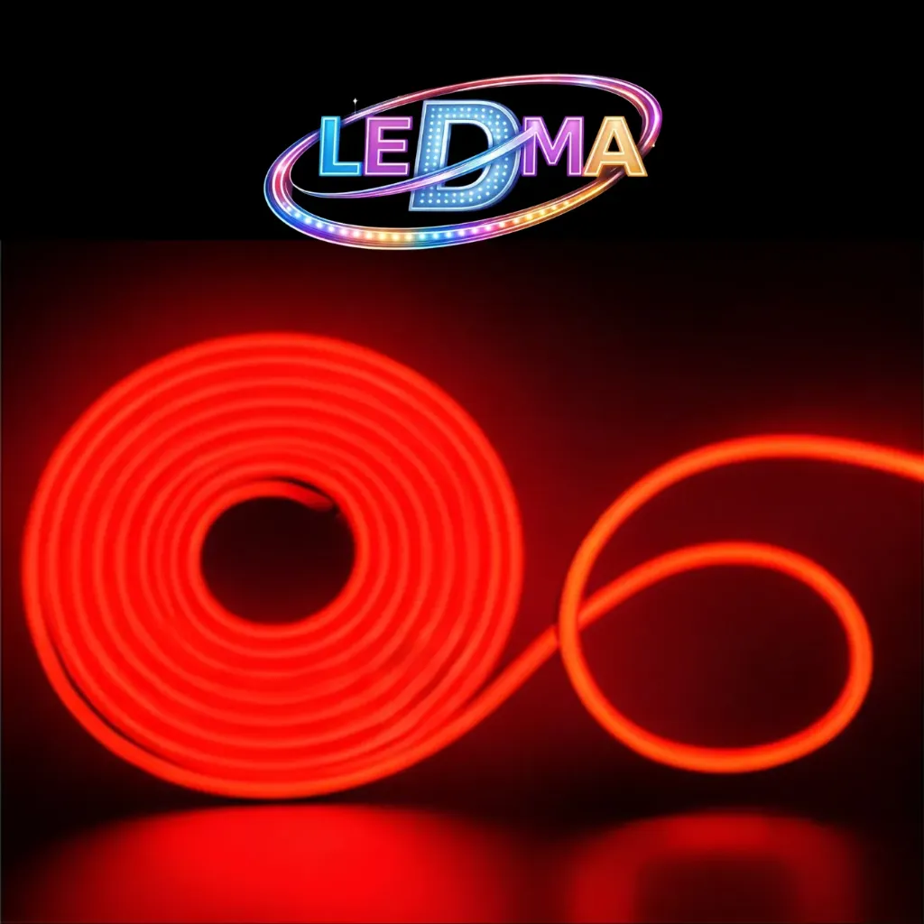 [2835-120led-ip65-6*12mm 12v] Neon Flex 12x6 - 12v - ip65 exterior - 2835 - ROJO X METRO