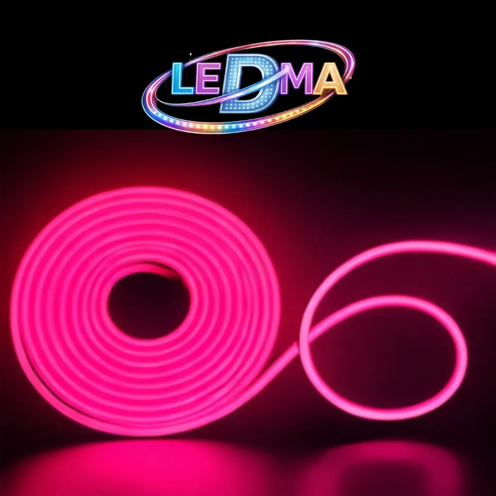 [2835-120led-ip65-6*12mm 12v] Neon Flex 12x6 - 12v - ip65 exterior - 2835 - ROSA X METRO