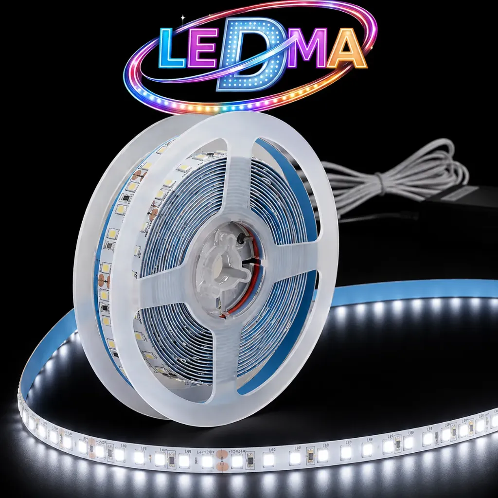 Tira LED 12V - 18w SMD 2835 - 120 LED/m - IP20 interior - 8mm (B.FRIO) ROLLO X 5METROS