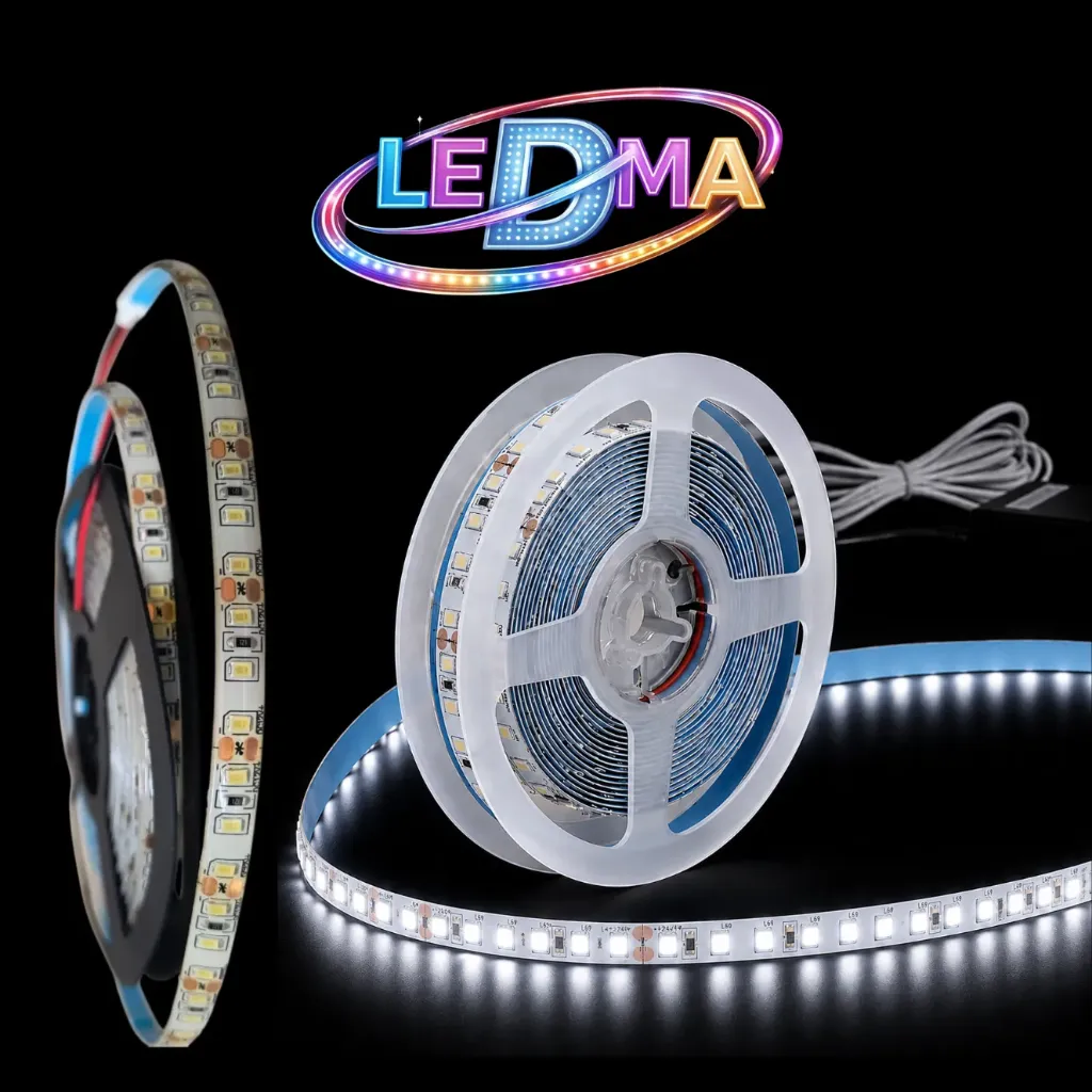 Tira LED 12V - 18w SMD 2835 - 120 LED/m - IP65 exterior - 8mm (B.FRIO) ROLLO X 5METROS
