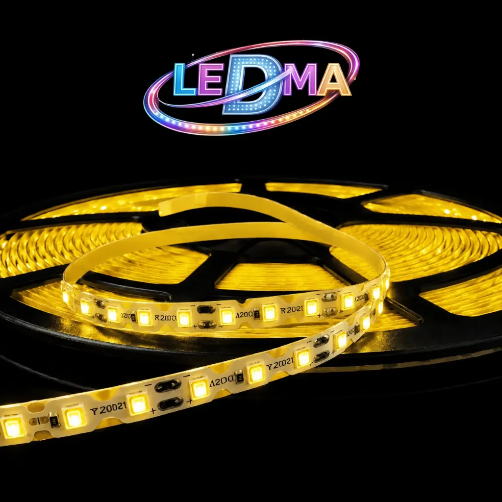 Tira LED ZigZag 2835 - 12V - 7.2W/m - 120led/m - IP20 interior (AMARILLO) X METRO