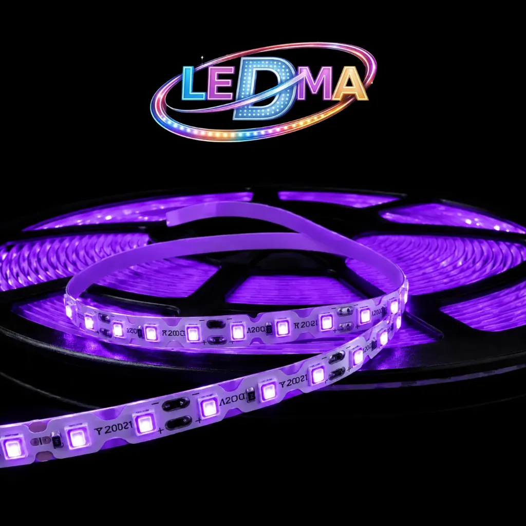 Tira LED ZigZag 2835 - 12V - 7.2W/m - 120led/m - IP20 interior (VIOLETA) X METRO