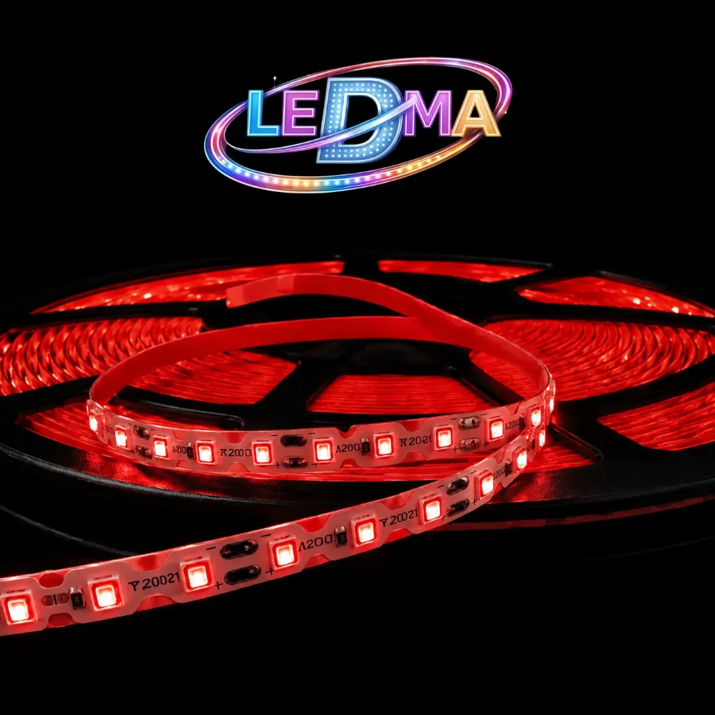 Tira LED ZigZag 2835 - 12V - 7.2W/m - 120led/m - IP20 interior (ROJO) X METRO
