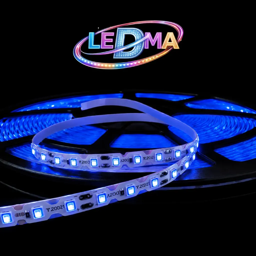 Tira LED ZigZag 2835 - 12V - 7.2W/m - 120led/m - IP20 interior (AZUL) X METRO