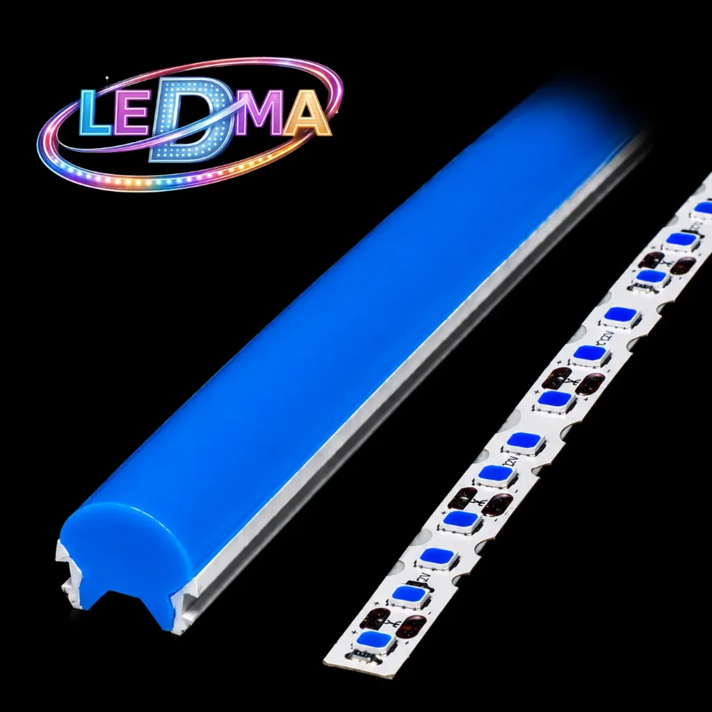 [sg-10*10-100mts] GOMA+ led ZIGZAG (2835-12v-120d) AZUL X METRO