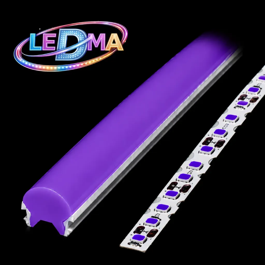 [sg-10*10-100mts] GOMA+ led ZIGZAG (2835-12v-120d) VIOLETA X METRO