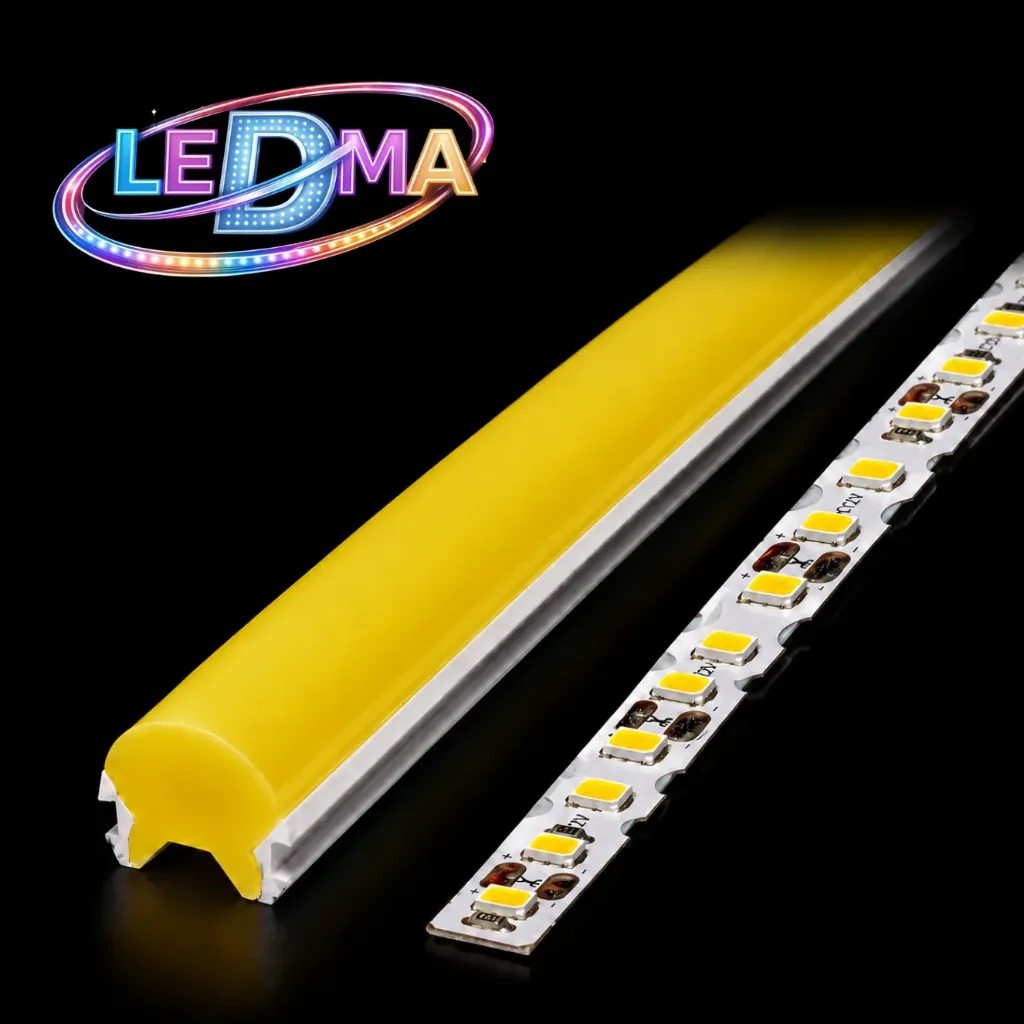 [sg-10*10-100mts] GOMA+ led ZIGZAG (2835-12v-120d) AMARILLO X METRO