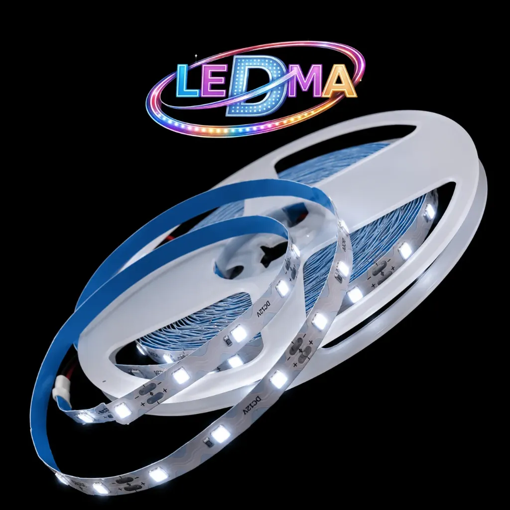 [ZIGZAG-S2835-60LED-10MTS] Tira LED ZigZag 2835 - 12V - 4.8W/m - 60led/m - IP20 interior (B.FRIO) ROLLO X10 METROS