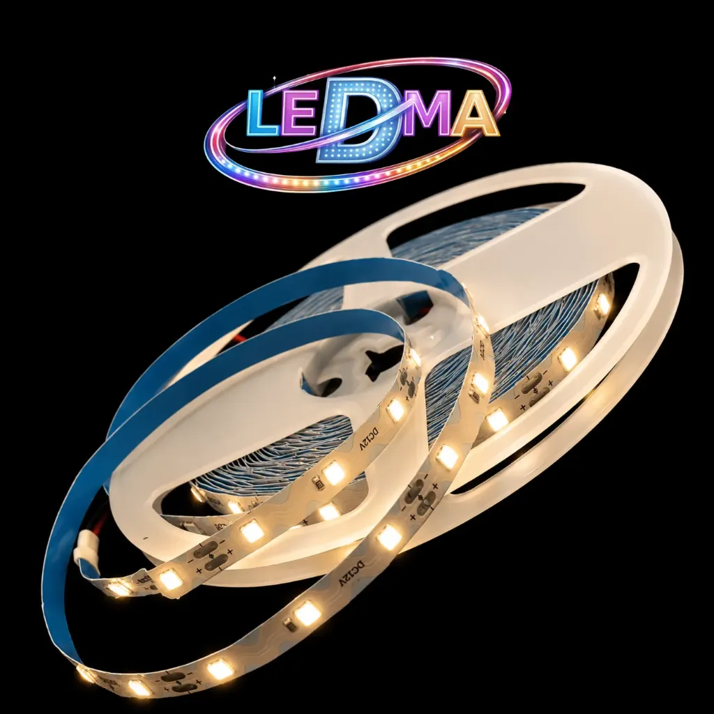 [ZIGZAG-S2835-60LED-10MTS] Tira LED ZigZag 2835 - 12V - 4.8W/m - 60led/m - IP20 interior (B.CALIDO) ROLLO X10 METROS
