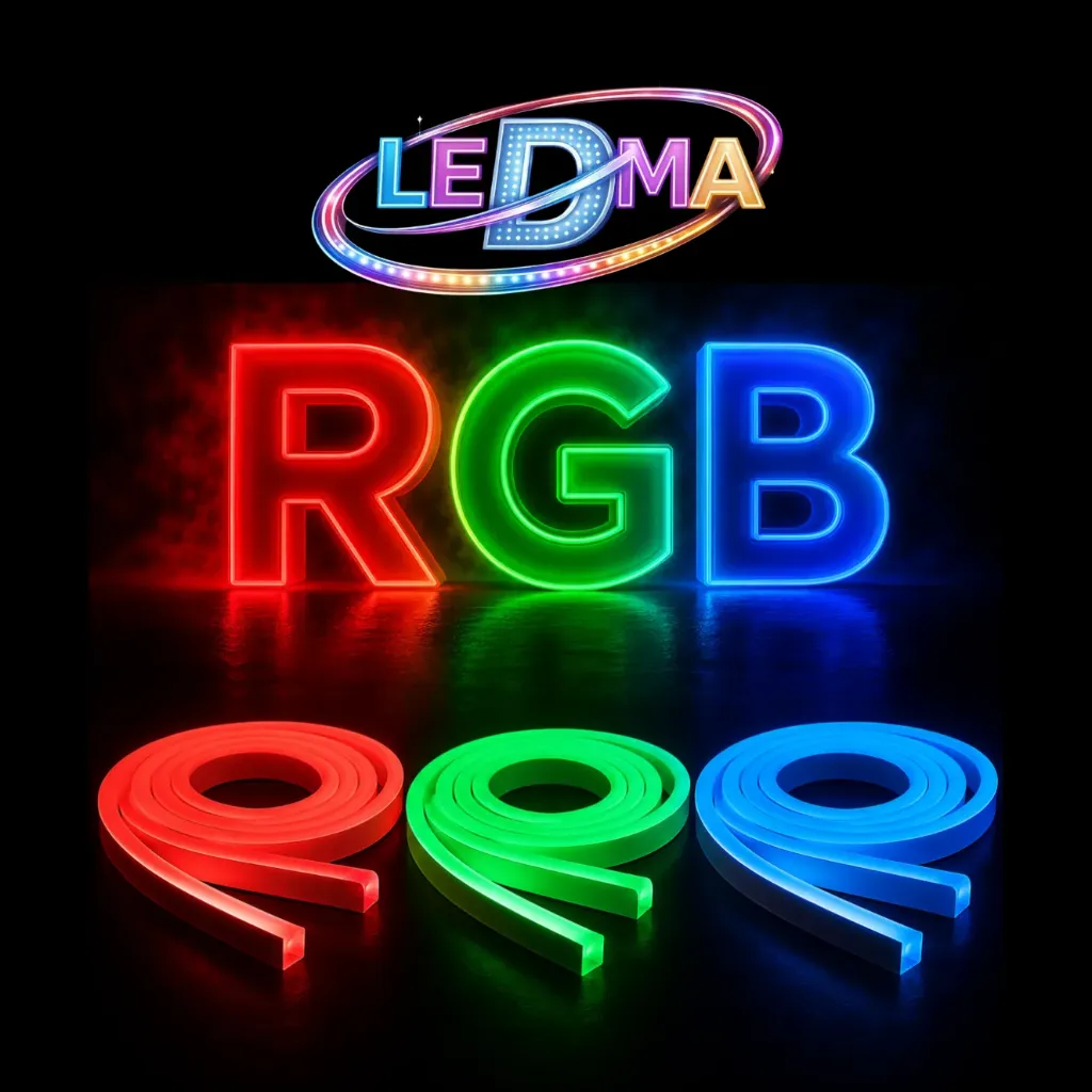 [b-3535-108led-nrgb] Neon Flex 12x6 - 12v -108led/m - ip65 exterior - 3535 - RGB X METRO