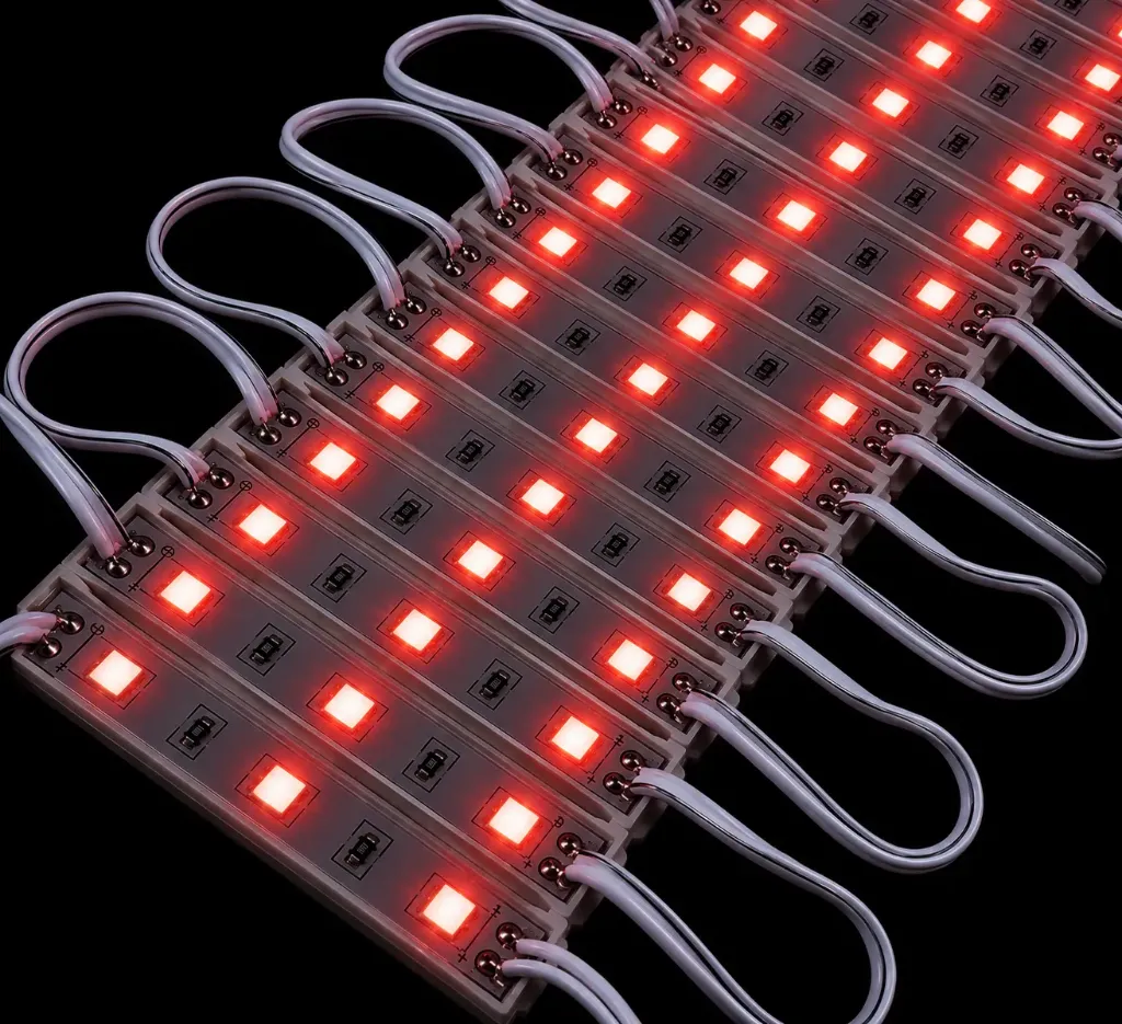 [5054-3led-12v-smd] Modulo LED 5054 – 3 LED SMD – 12V (x100U) ROJO
