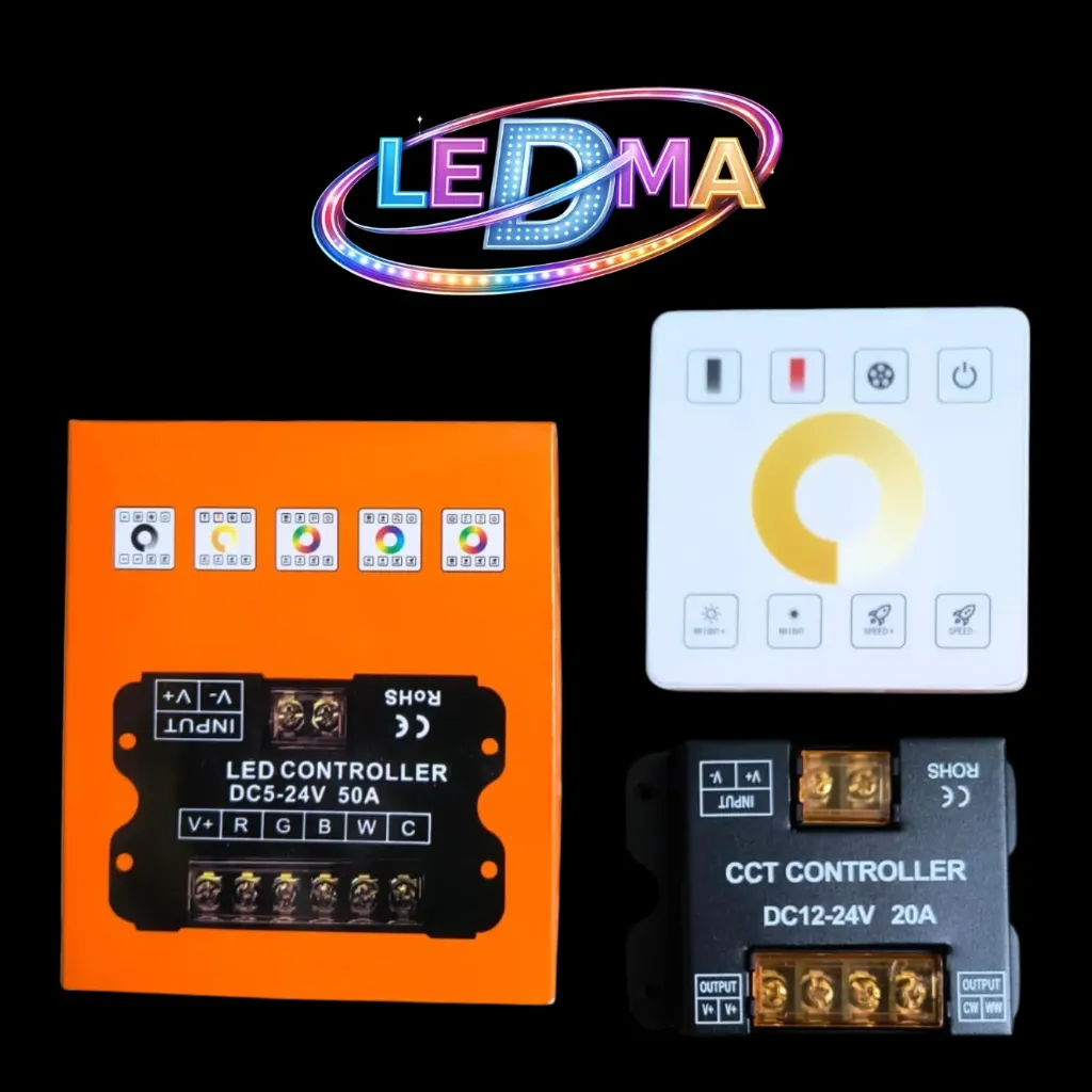 [C-SSW-03-10A] Controladora para Tira LED Doble Temperatura – 12V/24V – 10A