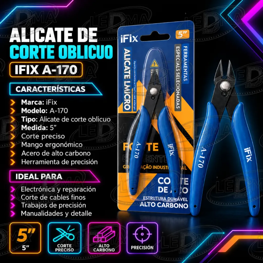 Alicate de Corte Oblicuo Ifix 170