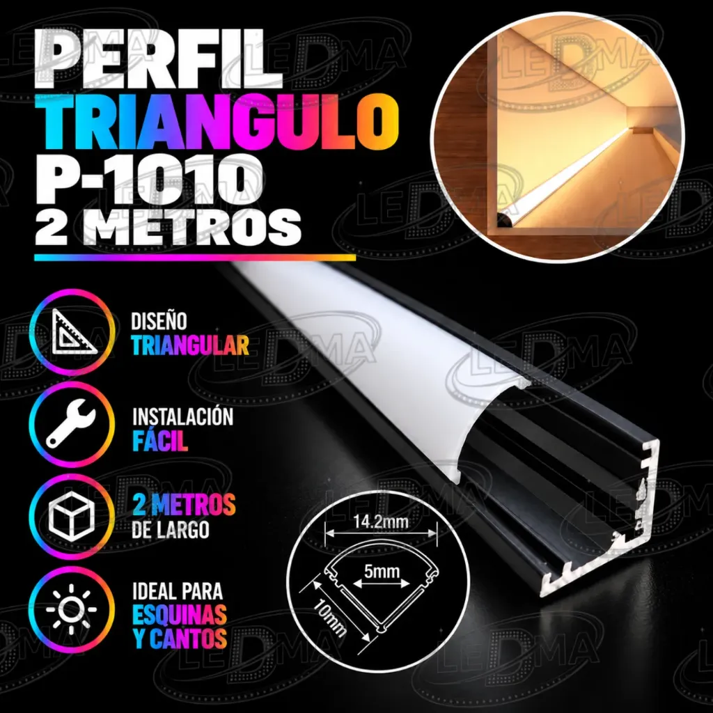 [P-1010-TRIANGULO-2MTS] Perfil Triangulo P-1010 2mts